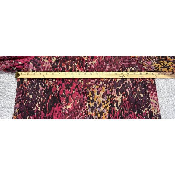 Miraclesuit‎ Womens Large Coverup V Neck Colorful Pink Purple Sheer Resort - Picture 6 of 11